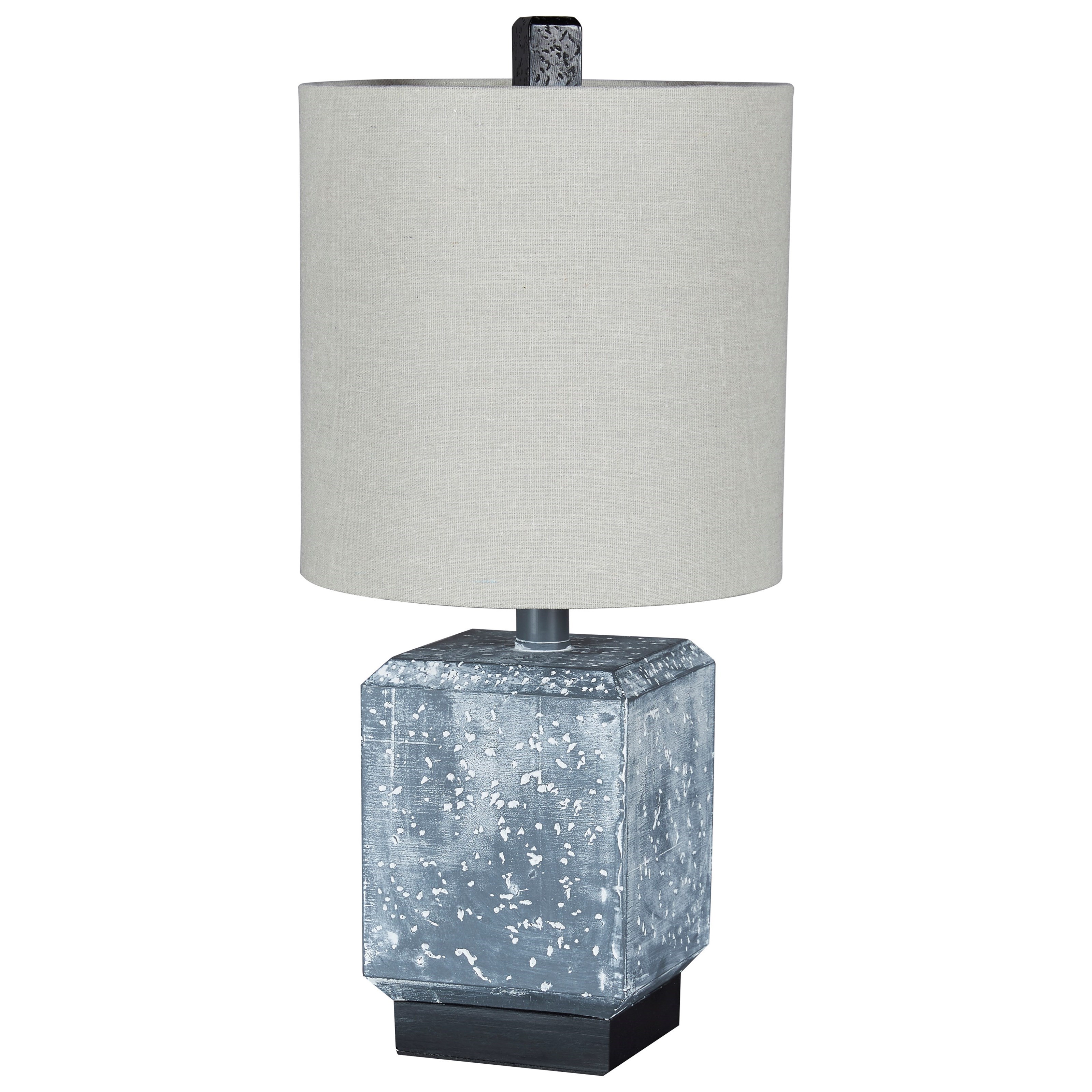 Signature Design by Ashley Lamps Contemporary Jamila Gray/Black Poly